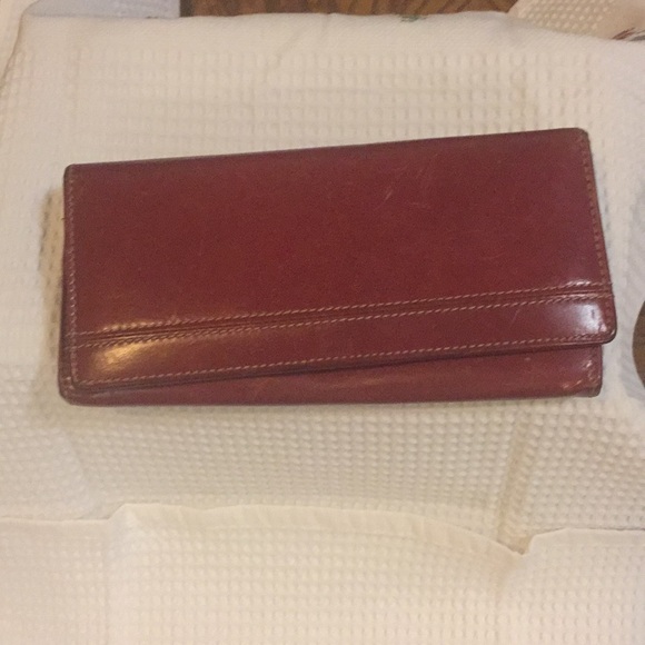 Fossil Red Leather purse with matching wallet - Picture 4 of 4
